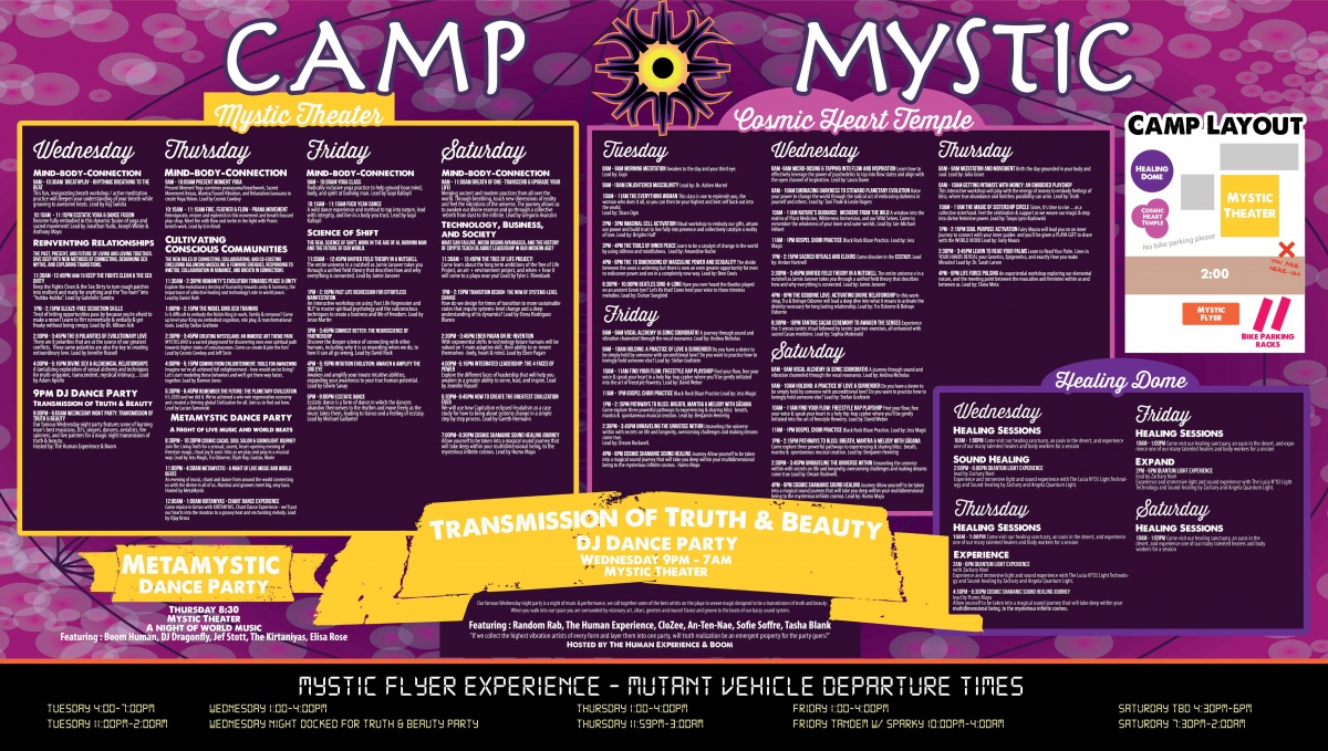Camp Mystic 2019 Main Events Posters